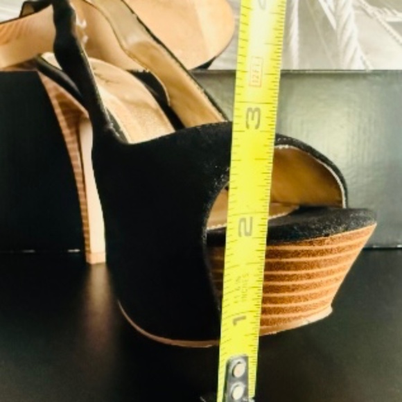 RETRO PIN-UP SLINGBACK PLATFORM HEELS - Picture 4 of 9